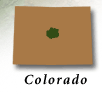 Colorado map with watershed inset